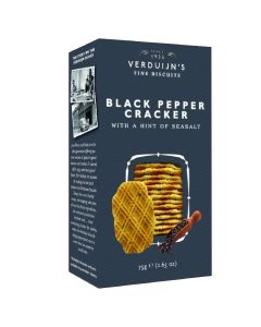 Crackers cu piper negru si un strop de sare marina Verduijn's Fine Biscuits 75g