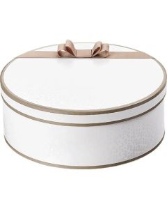 Cutie rotunda Ombre Lumiere, alba