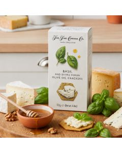 Crackers FINE CHEESE CO cu busuioc si ulei de masline extravirgin, 125g