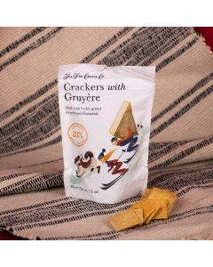 Crackers FINE CHEESE CO cu Gruyere si Emmental, 45g
