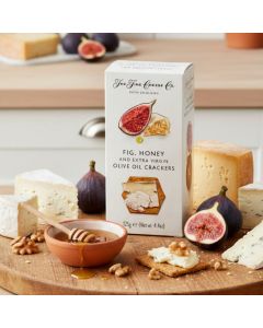 Crackers FINE CHEESE CO cu smochine, miere si ulei de masline extravirgin, 125g