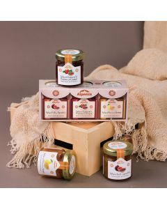 Gift box ALPENZU sosuri pentru branza cu pere, smochine si macese, 3x40g