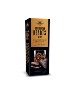 Inimioare de turta dulce cu ciocolata si whisky Kopernik 128g