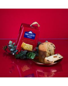 Mini Panettone ORE LIETE cu bucăți de ciocolată în cutie, 100g