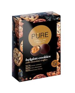 Trufe de ciocolată cu lapte cu crema de prajiturele belgiene Pure Chocolate 148g