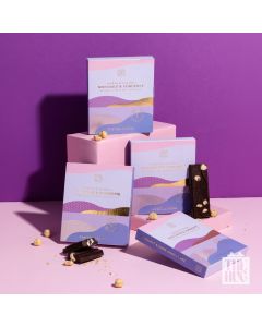 Ciocolata neagra cu alune de padure intregi, Tastelanghe, 110g