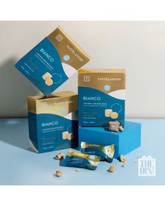 Trufe de ciocolata alba cu alune de padure, Tastelanghe, 110g