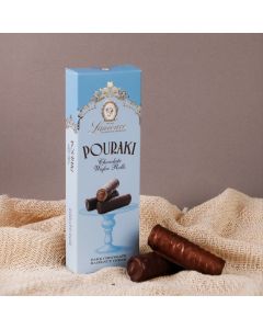 Pouraki cu ciocolata neagra si cu crema de alune 120gr, Laurence Chocolate
