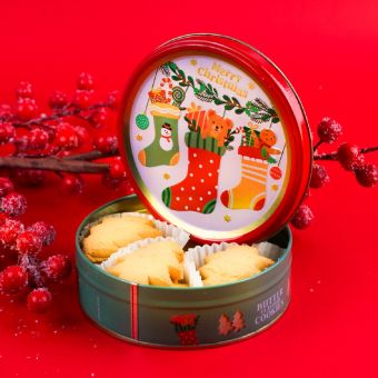 Biscuiți BECKY'S Christmas Joy cu unt, 114g