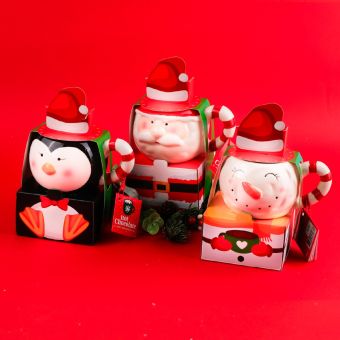 Cană BECKY'S KIDS Sweet Christmas Friends cu mix ciocolată caldă, 45g