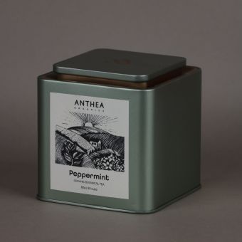Ceai ANTHEA ORGANICS de mentă organic în cutie metalică, 80g