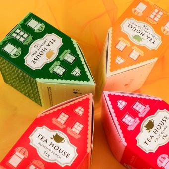 Ceai BECKY'S Finestea Houses în patru culori, 23g