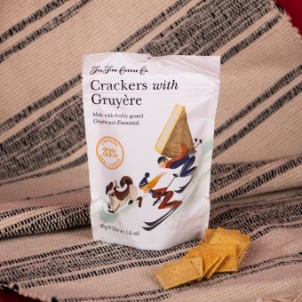 Crackers FINE CHEESE CO cu Gruyere si Emmental, 45g