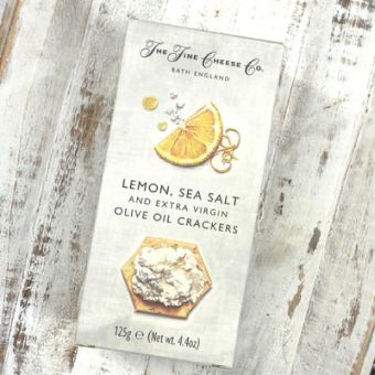 Crackers FINE CHEESE CO cu lamaie si ulei de masline extravirgin, 125g