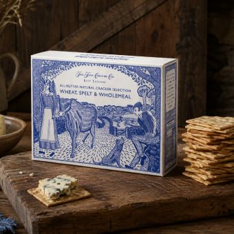 Crackers FINE CHEESE cu unt, set de 3 arome, 375g