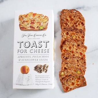 Crackersi FINE CHEESE pentru branzeturi cu caise, fistic și susan, 100g