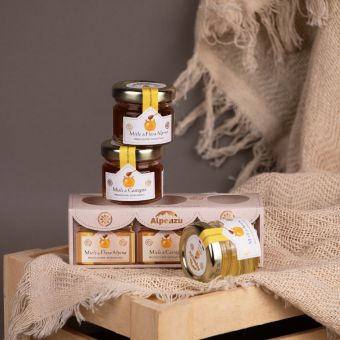 Gift box ALPENZU 3 tipuri de miere 3x28g