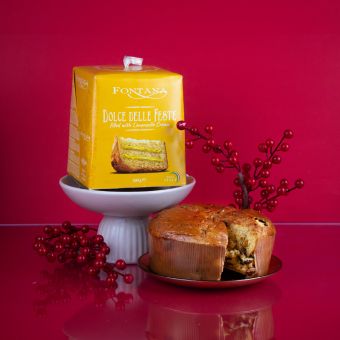 Panettone FONTANA cu cremă de limoncello în cutie, 500g