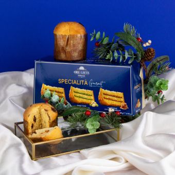 Panettone ORE LIETE Trio Gourmet de Crăciun, 300g