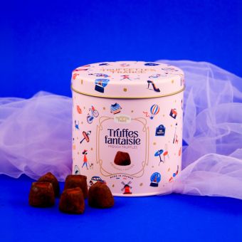 Trufe TRUFFETTES DE FRANCE de ciocolată originale în cutie metalică, 250g
