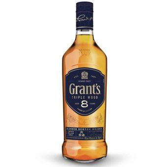 Whisky Grant's Triple Wood Scotch Blended Whisky 8 Years 0.7l